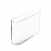 Best Sale 😉 Modern Vase And Gift Pack Of 4 PCS Clear Glass Oval Rounded Rectangle Vase O-16"X3" H-8" ⭐