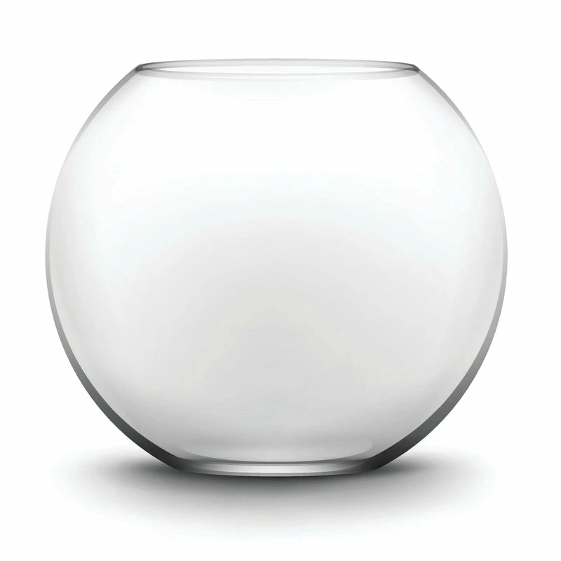 Best Sale π Modern Vase And Gift Pack Of 2 PCS Clear Glass Bubble Bowl H-11" O-7.8" D-14" π - Image 4