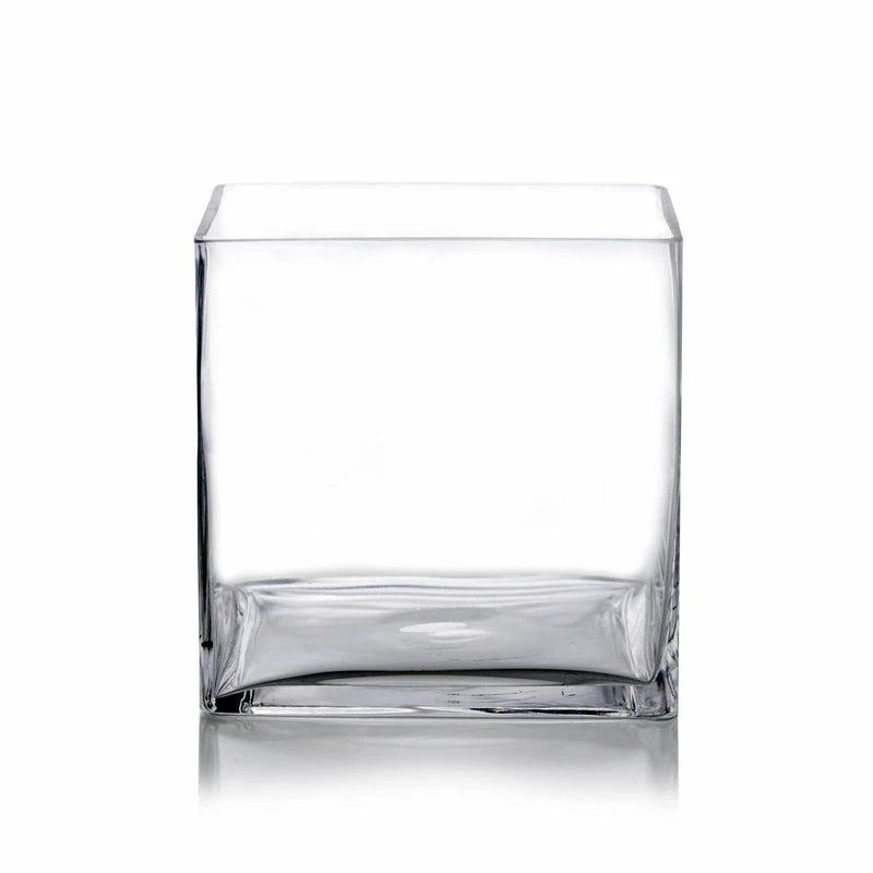 Best reviews of π Modern Vase And Gift Pack Of 4 PCS Clear Glass Cube Vase Sides-8" βοΈ - Image 3