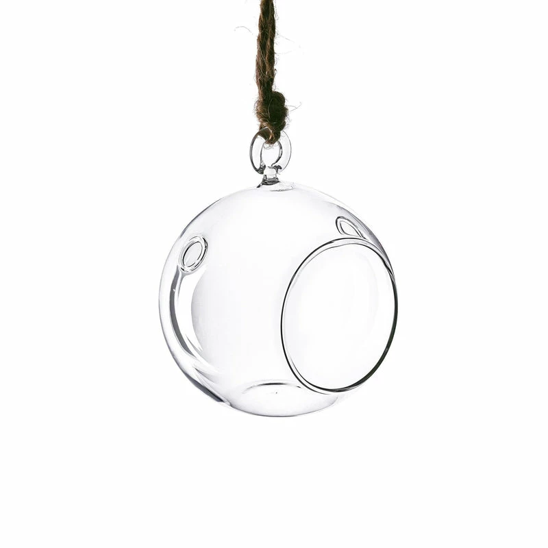 Budget ๐ Modern Vase And Gift 72 PCS Clear Glass Hanging Orbs D-3" H-3.5" โจ