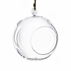 Buy 🔥 Modern Vase And Gift 18 PCS Clear Glass Hanging Orbs D-5.5" H-6" 👍