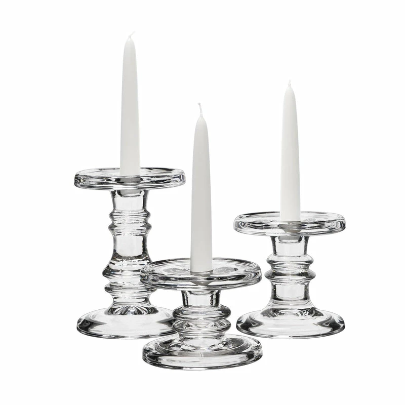 Hot Sale 𧨠Modern Vase And Gift Pack Of 4 SETS Clear Glass Pillar Candle Holder O-4.5" Set Of 3 Height β - Image 5