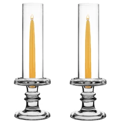 Best deal 🛒 Modern Vase And Gift Pack Of 12 Sets Clear Glass Candle Holder & Top Fitment Tubes Combo Holder H-4.5" D-4.5", Tube H-10" D-3" 🧨