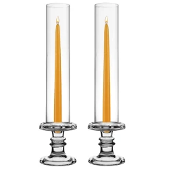 Coupon 🥰 Modern Vase And Gift Pack Of 12 Sets Clear Glass Candle Holder & Top Fitment Tubes Combo Holder H-4.5" D-4.5", Tube H-14" D-2.5" 😉