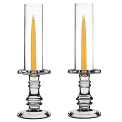 Best deal 🧨 Modern Vase And Gift Pack Of 12 Sets Clear Glass Candle Holder & Top Fitment Tubes Combo Holder H-6.25" D-4.5", Tube H-10" D-3" ⭐