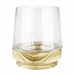 Best Pirce 🎉 Modern Vase And Gift Pack Of 6 PCS Clear Glass Taper Cylinder Vase With Wood O-5" H-8" 💯