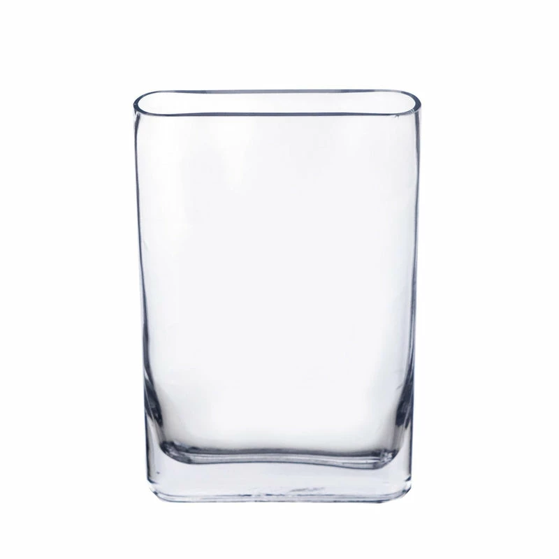 Best Pirce π Modern Vase And Gift Pack Of 6 PCS Clear Glass Thin Oval Round Rectangle Vase O-7"X1.75" H-12" π§¨