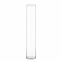 Discount 🌟 Modern Vase And Gift Pack Of 4 PCS Clear Glass Cylinder Vase D-6" H-40" ✔️