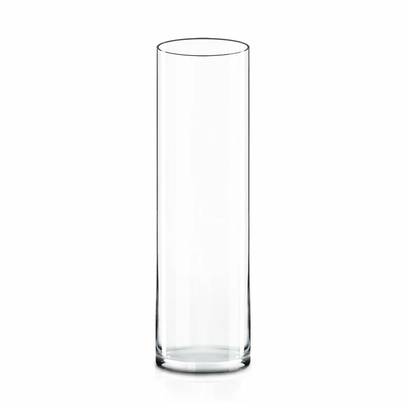 Wholesale β¨ Modern Vase And Gift Pack Of 2 PCS Clear Glass Cylinder Vase D-8" H-28" π―