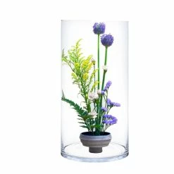 Coupon 🔥 Modern Vase And Gift Pack Of 2 PCS Clear Glass Cylinder Vase D-10" H-20" 😍