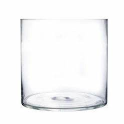 Buy ⌛ Modern Vase And Gift Pack Of 2 PCS Clear Glass Cylinder Vase D-12" H-12" ❤️