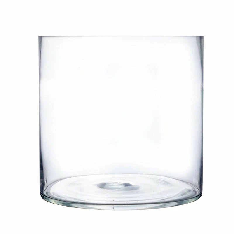Buy β Modern Vase And Gift Pack Of 2 PCS Clear Glass Cylinder Vase D-12" H-12" β€οΈ