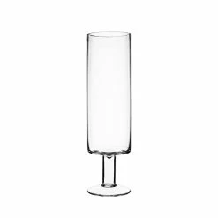 Wholesale ✨ Modern Vase And Gift Pack Of 6 PCS Clear Glass Contemporary Candle Holder D-4" H-14" ✔️
