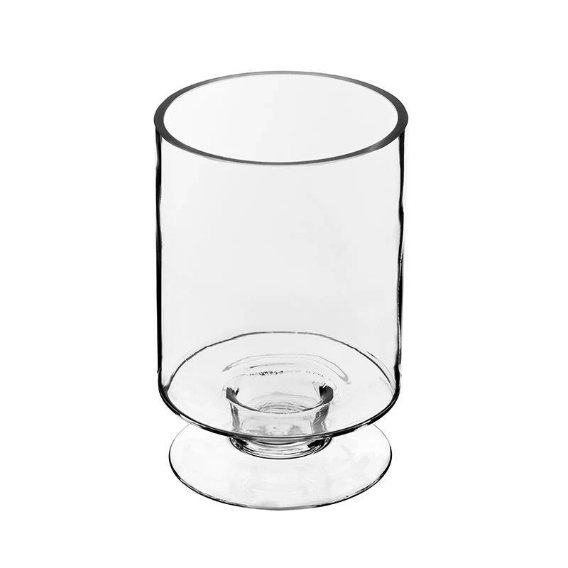 Discount π Modern Vase And Gift Pack Of 12 PCS Clear Glass Contemporary Candle Holder D-3.75" H-6" 𧨠- Image 6