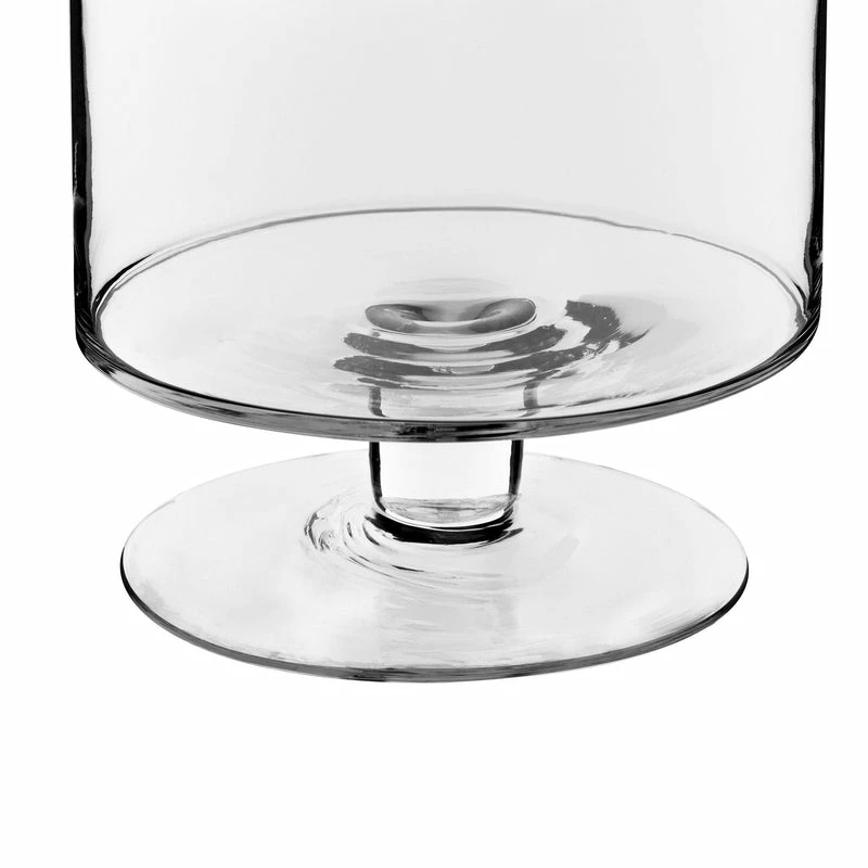 Outlet β Modern Vase And Gift Pack Of 4 PCS Clear Glass Contemporary Candle Holder D-8" H-13.5" π - Image 6