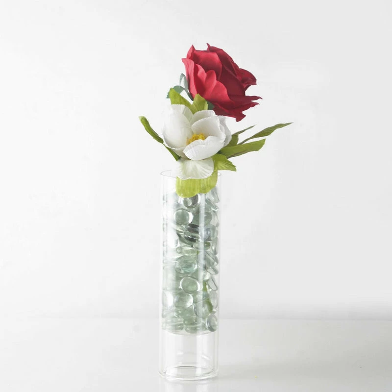Promo β€οΈ Modern Vase And Gift Pack Of 30 LBS Clear Glass Vase Filler Flat Gem Stone D-0.6" β€οΈ - Image 4