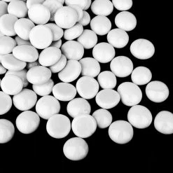 Buy π₯° Modern Vase And Gift Pack Of 30 LBS White Glass Vase Filler Flat Gem Stone D-0.6" β¨