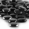 Wholesale 🔥 Modern Vase And Gift Pack Of 44 LBS Black Glass Vase Filler Flat Gem Stone D-1" 🤩
