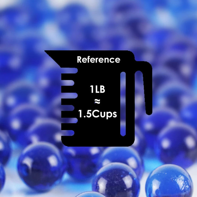 Brand new β Modern Vase And Gift Pack Of 44 LBS Blue Glass Vase Filler Round Marble D-0.6" β¨ - Image 2