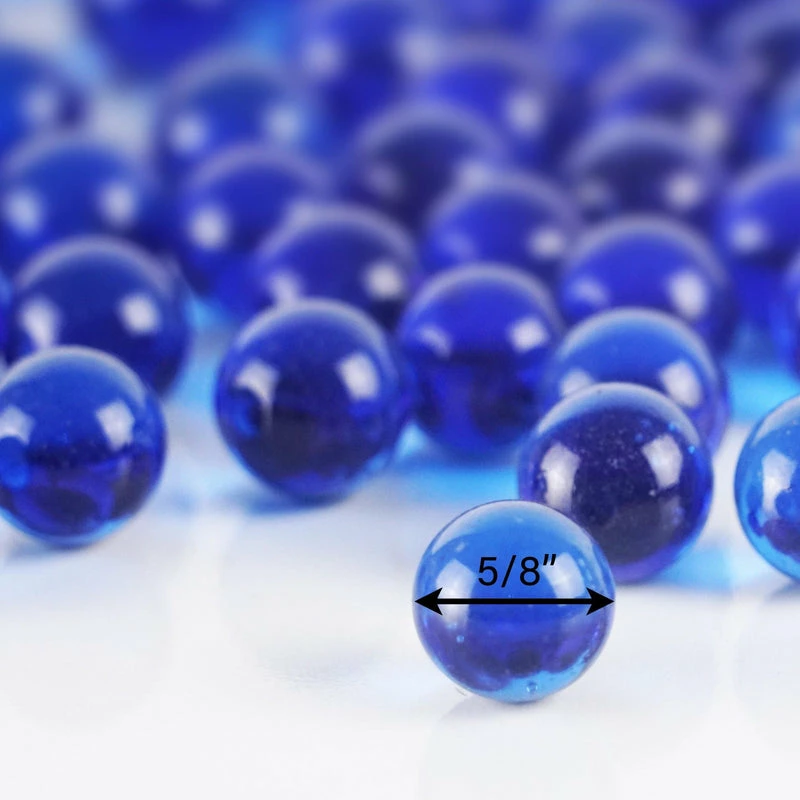 Brand new β Modern Vase And Gift Pack Of 44 LBS Blue Glass Vase Filler Round Marble D-0.6" β¨ - Image 3