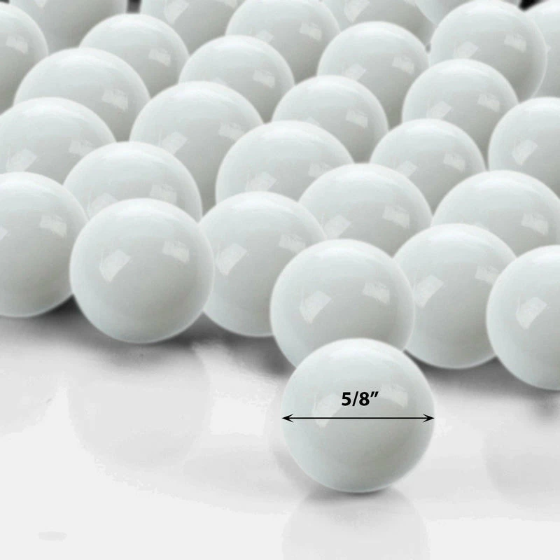 Flash Sale π Modern Vase And Gift White Glass Vase Filler Round Marble D-0.6" - Pack Of 44 LBS β - Image 3