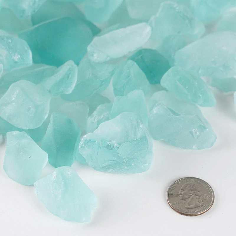 Top 10 π€© Modern Vase And Gift Pack Of 40 LBS Frosted Light Blue Glass Vase Filler Large Sea Glass D-2"-3" β€οΈ - Image 3