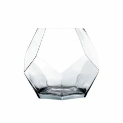 Deals 🛒 Modern Vase And Gift Pack Of 8 PCS Clear Glass Geometric Vase O-4" D-7" ✨