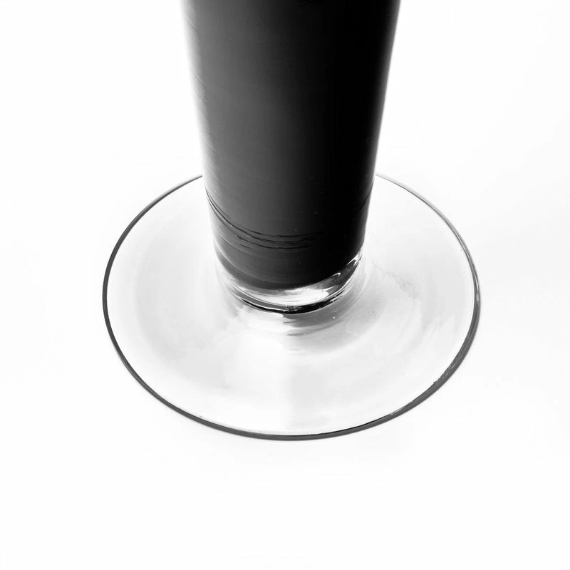 Discount β€οΈ Modern Vase And Gift Pack Of 12 PCS Black Glass Trumpet Vase D-4.5" H-20" 𧨠- Image 3