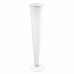 Top 10 🧨 Modern Vase And Gift White Glass Trumpet Vase D-4.5" H-24" - Pack Of 12 PCS ❤️