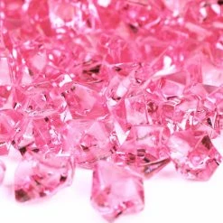 Cheap 🎁 Modern Vase And Gift Pink Acrylic Vase Filler Crushed Ice D-0.8"-1.2" - Pack Of 18 LBS 🤩