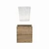 Budget 🥰 Modern Vase And Gift 72 PCS Natural Wooden Cube Plant Box With Plastic Liner 3 Inches Each Side ⭐