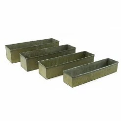 Buy 🧨 Modern Vase And Gift Pack Of 4 SETS Rustic Steel Zinc Metal Rectangle Planter Box Set Of 4 Rectangle ✔️