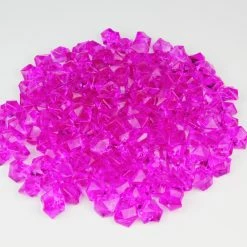 Best reviews of 🥰 Modern Vase And Gift Pack Of 18 LBS Fuschia Acrylic Vase Filler Crushed Ice D-0.8"-1.2" ❤️