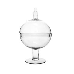 Top 10 🎁 Modern Vase And Gift Pack Of 2 PCS Clear Glass Apothecary Jar H-16" O-9" D-9" 🎁