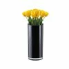 Best deal 🛒 Modern Vase And Gift Pack Of 12 PCS Black Glass Cylinder Vase D-4" H-9" 👍