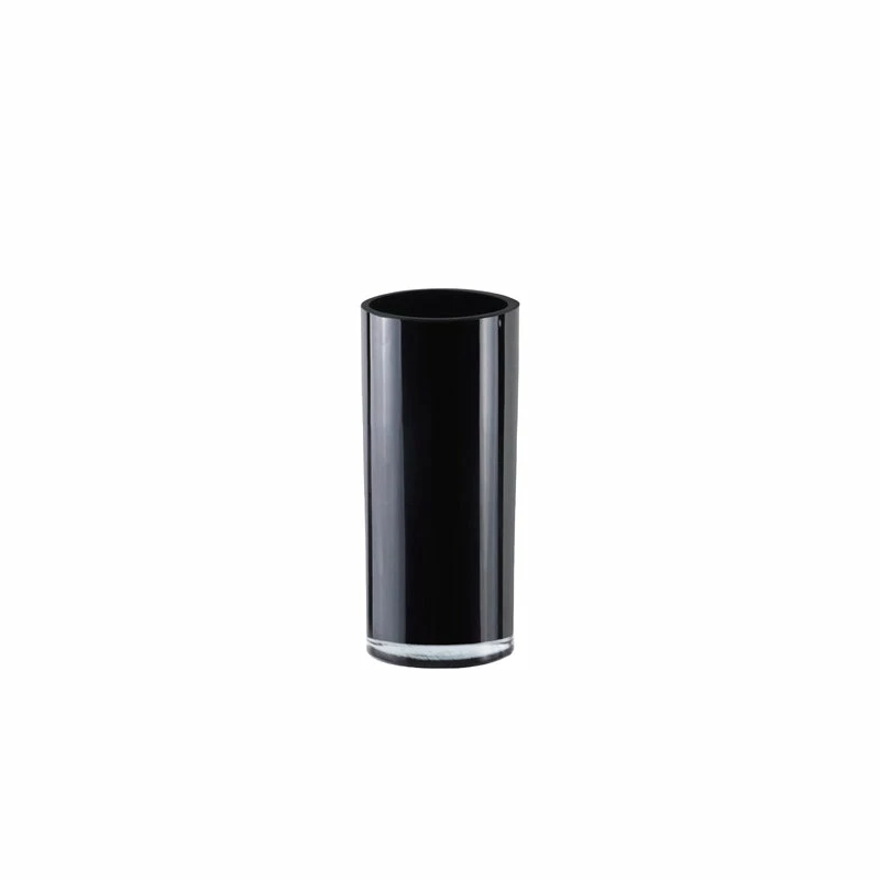 Best deal π Modern Vase And Gift Pack Of 12 PCS Black Glass Cylinder Vase D-4" H-9" π - Image 2
