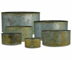 Top 10 😍 Modern Vase And Gift Pack Of 12 SETS Rustic Steel Zinc Metal Wide Cylinder Planter Vases Set Of 6 👍