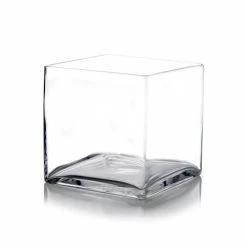 Best reviews of 👏 Modern Vase And Gift Pack Of 4 PCS Clear Glass Cube Vase Sides-8" ✔️