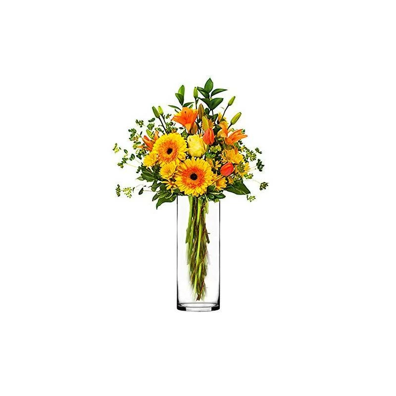 Brand new ❤️ Modern Vase And Gift Pack Of 12 PCS Clear Glass Cylinder Vase D-4" H-12" ❤️ - Image 6