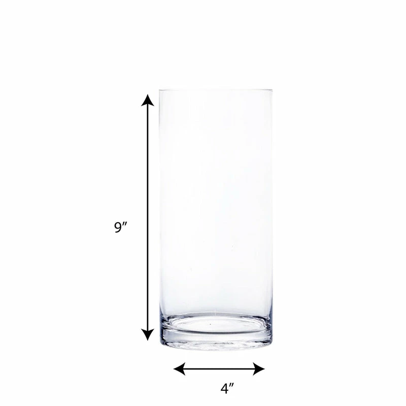 Best Pirce β Modern Vase And Gift Pack Of 12 PCS Clear Glass Cylinder Vase D-4" H-9" β - Image 3