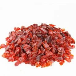 Wholesale ⌛ Modern Vase And Gift Pack Of 30 LBS Red Tempered Glass Pebble Fire Glass 0.5"-1" 🧨