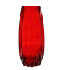 Cheap ❤️ Modern Vase And Gift Pack Of 6 PCS Red Glass Geometric Vase O-3.5" D-12" 😍