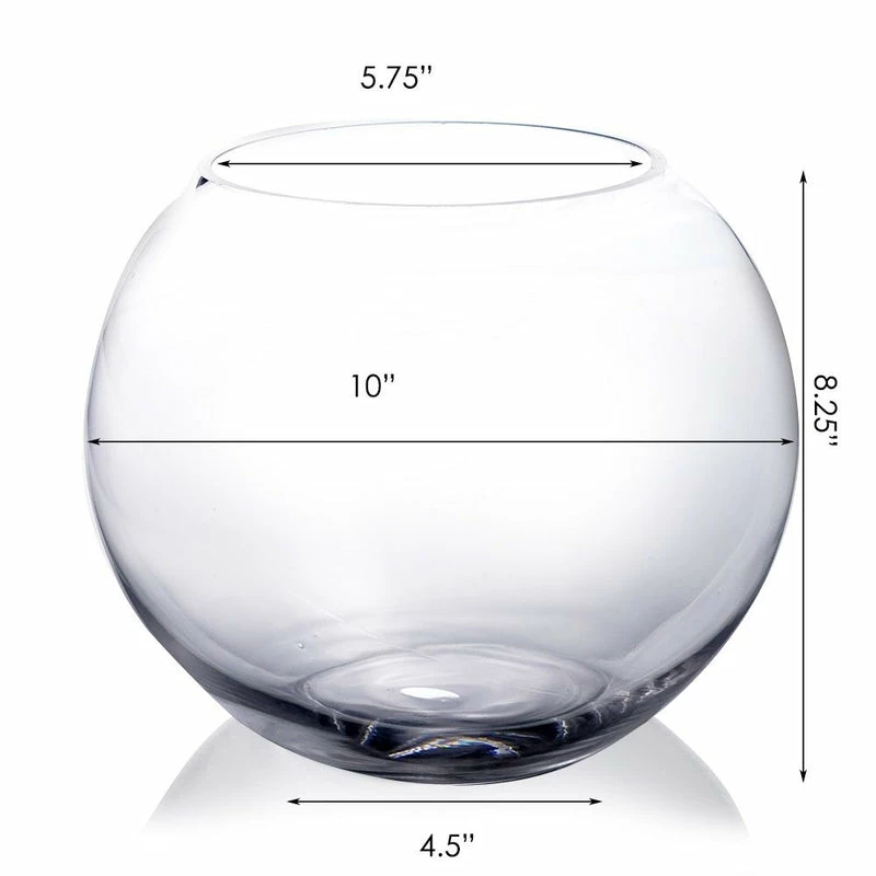 Deals π Modern Vase And Gift Pack Of 6 PCS Clear Glass Bubble Bowl H-8" O-6.5" D-10" π₯° - Image 2