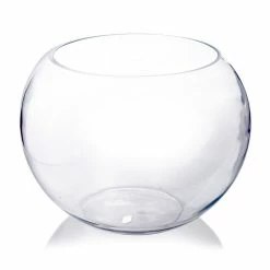 Best Sale 🛒 Modern Vase And Gift Pack Of 2 PCS Clear Glass Bubble Bowl H-11" O-7.8" D-14" 🌟