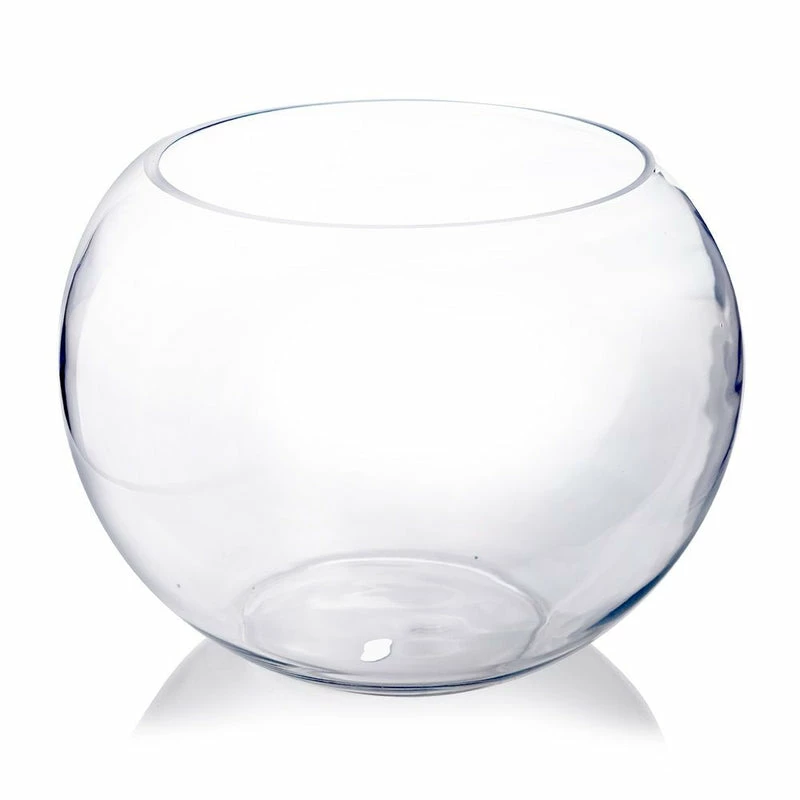 Best Sale π Modern Vase And Gift Pack Of 2 PCS Clear Glass Bubble Bowl H-11" O-7.8" D-14" π