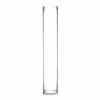 Outlet 🔥 Modern Vase And Gift Pack Of 4 PCS Clear Glass Cylinder Vase D-5" H-28" 🔥