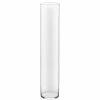 Cheapest 💯 Modern Vase And Gift Pack Of 4 PCS Clear Glass Cylinder Vase D-6" H-32" 🔥
