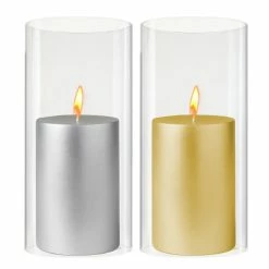 Discount 😉 Modern Vase And Gift Pack Of 12 PCS Clear Glass Open Ended Hurricane Tube D-4.75" H-10" 🧨