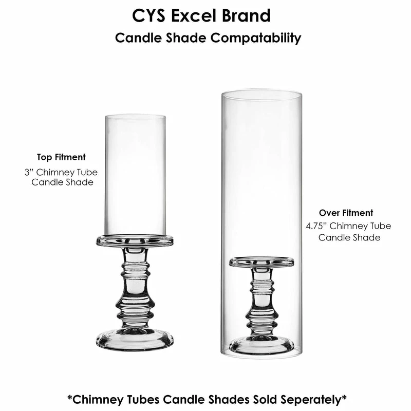 Hot Sale 𧨠Modern Vase And Gift Pack Of 4 SETS Clear Glass Pillar Candle Holder O-4.5" Set Of 3 Height β - Image 2