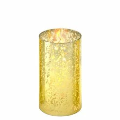 Top 10 😍 Modern Vase And Gift Pack Of 24 PCS Golden Glass Open Ended Hurricane Tube D-3" H-6" 😀